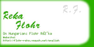 reka flohr business card